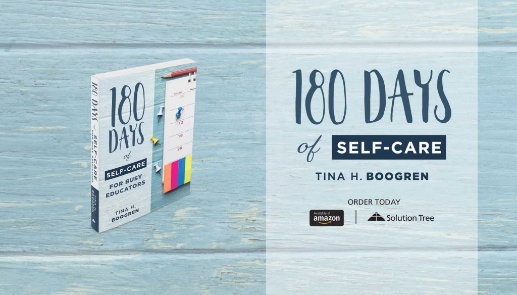 180 Days of Self-Care by Tina H. Boogren is available for purchase now