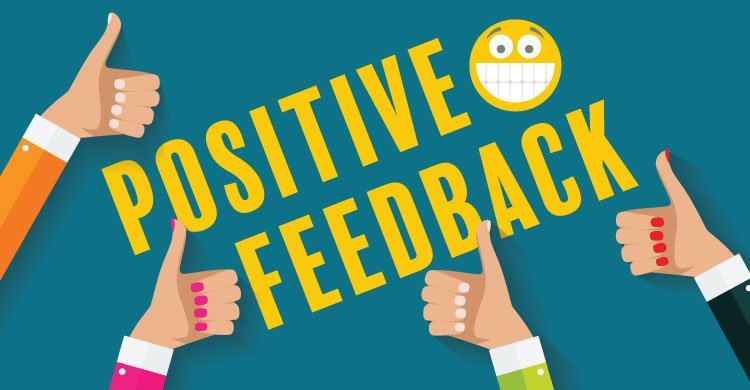 Use positive feedback rather than negative thinking